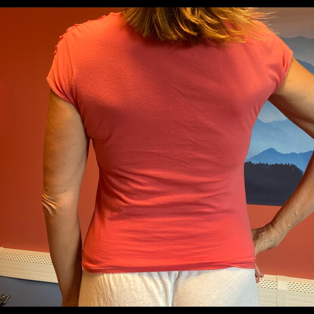 Max Studio Textured front tee - Picture 2 of 3